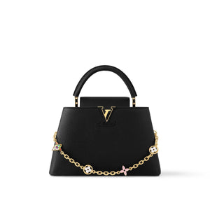 LV Capucines Mini Handbag with Chain