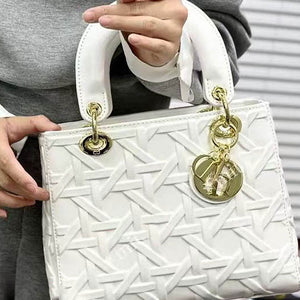 Lady dior hand bag White
