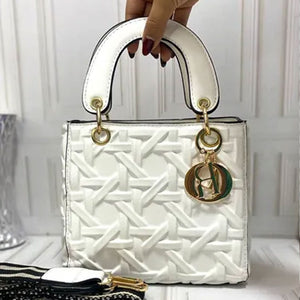 Lady dior hand bag White