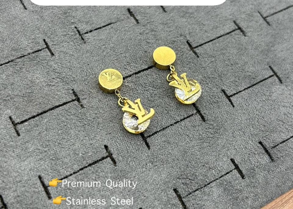 S.Steel LV Earrings