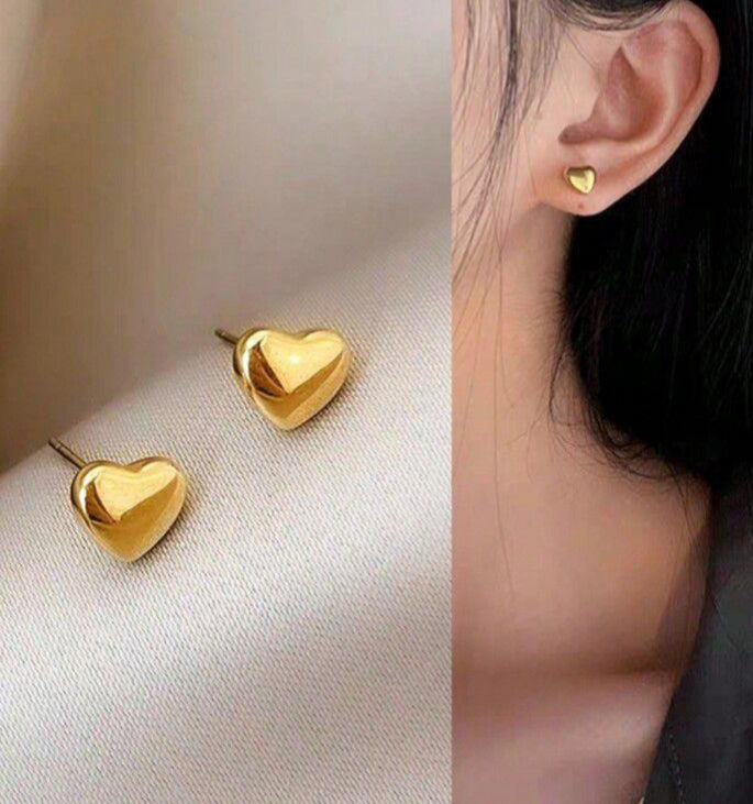 S.steel heart Earrings