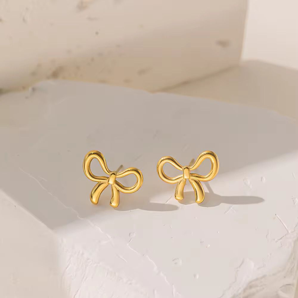 S.steel Bow Earrings