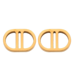 S.Steel C.Dior  Ear Studs