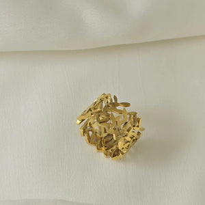 S.steel Cluster Ring (Adjustable)