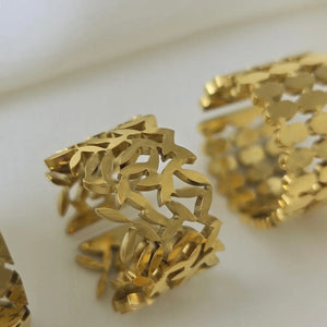 S.steel Cluster Ring (Adjustable)