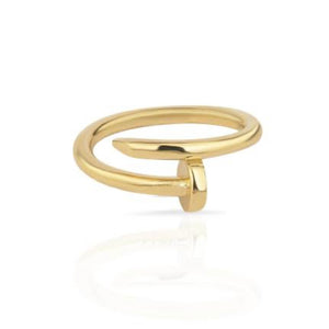 S.steel Gold Nail Ring