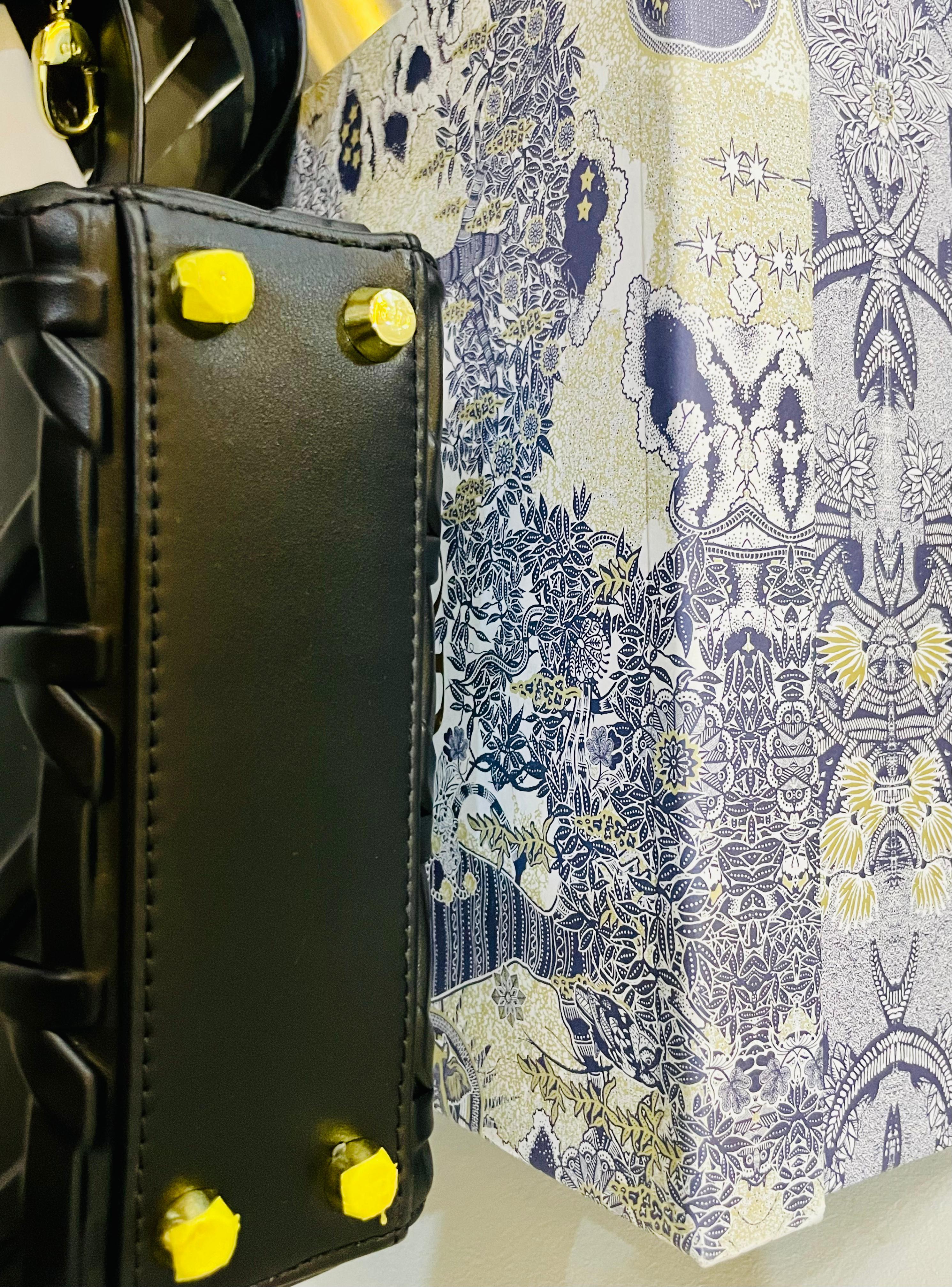 Lady dior black hand bag