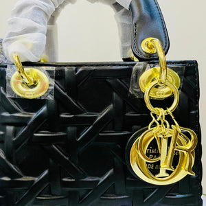 Lady dior black hand bag
