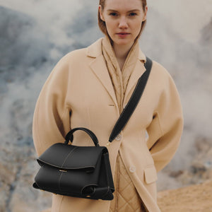 POLÈNE Mokki Handbag with Long Belt